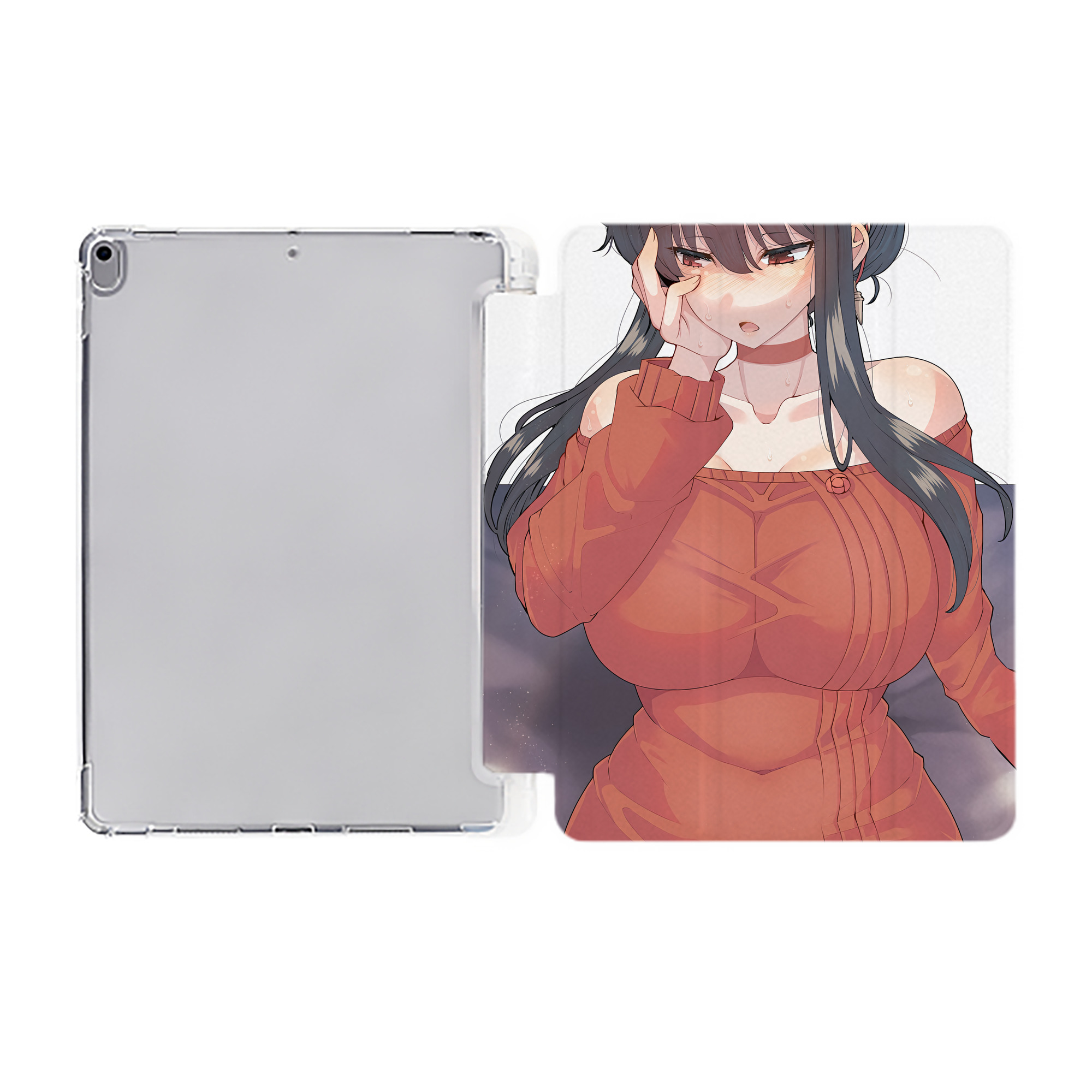 （画像用） SPY×FAMILY间谍家家酒 IPad ケース ペン収納付き 三つ折りスタンド PUレザー×シリコン 対応機種9.5/10.5/10.9インチ